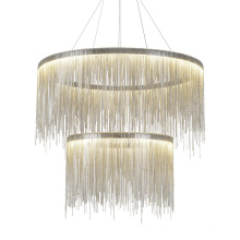 modern designer silver metal hotel shop restaurant contemporary chandelier pendant lights